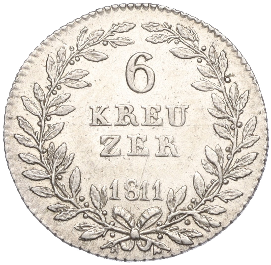 6 крейцеров 1811 года Изенбург купить в Москве | интернет-магазин ...