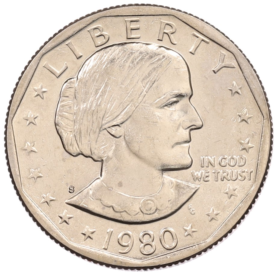 1 доллар 1980 года S США «Сьюзен Энтони» — Фото №1