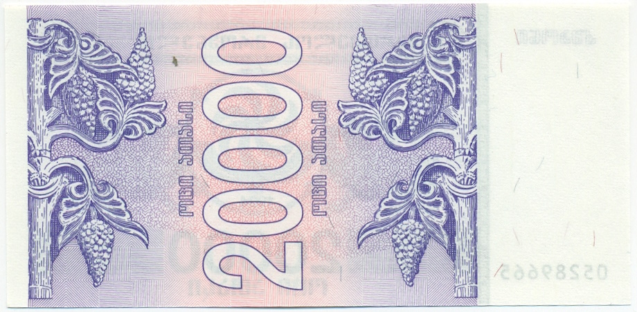20000 купонов 1994 года Грузия — Фото №2