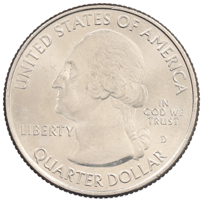 1/4 доллара (25 центов) 2011 года D США «Национальные парки — №6 Национальный парк Геттисберг» — Фото №2