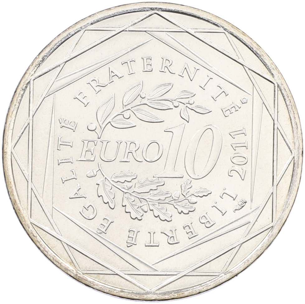 10 евро 2011 года Франция «Регионы Франции — Бургундия» — Фото №2