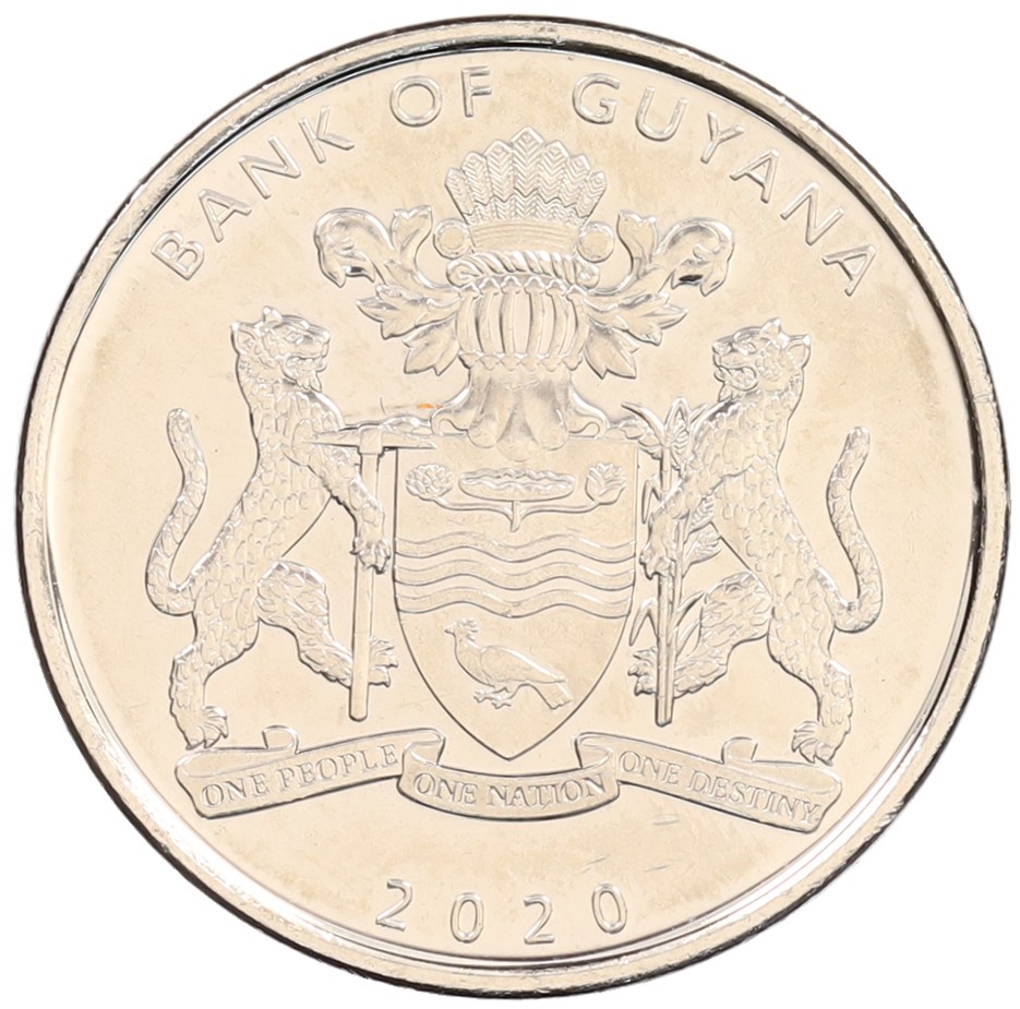 100 долларов 2020 года Гайана «50 лет Кооперативной Республике Гайана» — Фото №2