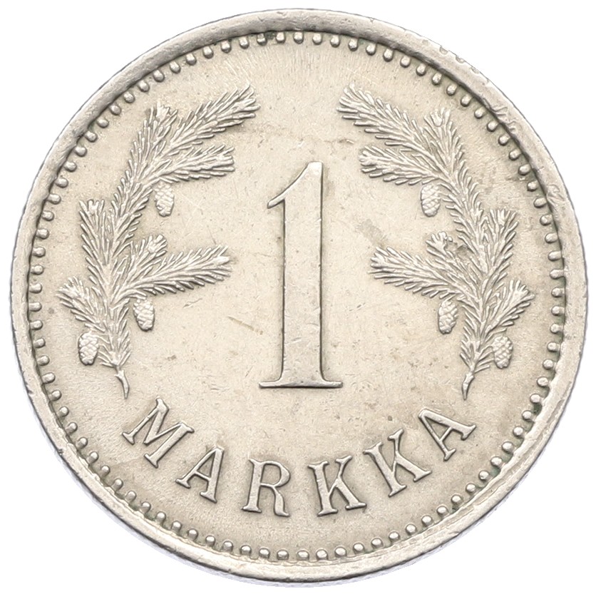 1 марка 1921 года Финляндия — Фото №2