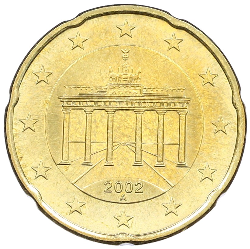 20 евроцентов 2002 года А Германия — Фото №1