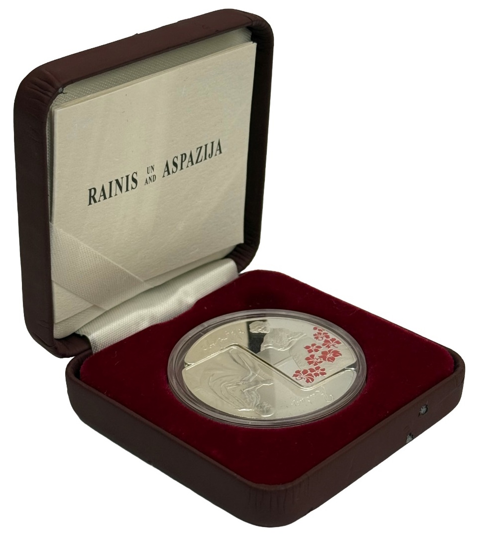 5 евро 2015 года Латвия «Райнис и Аспазия» — Фото №3