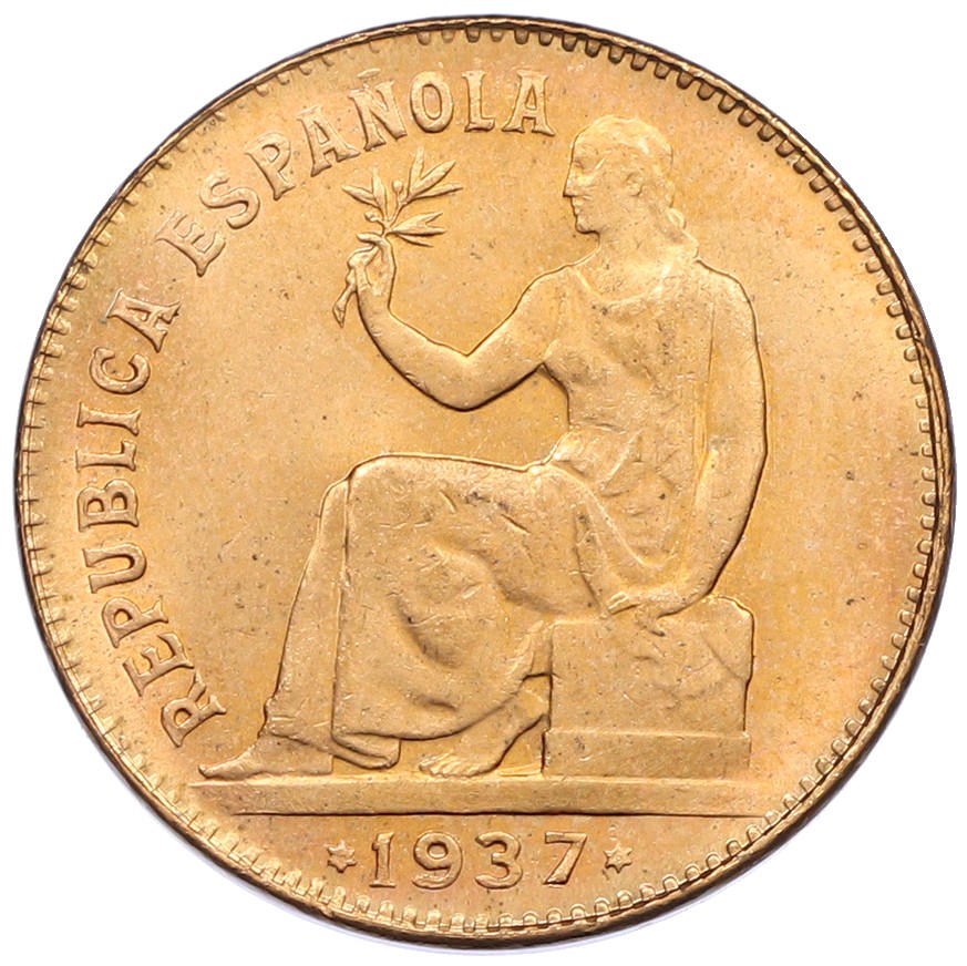 50 сентимо 1937 года Испания — Фото №1
