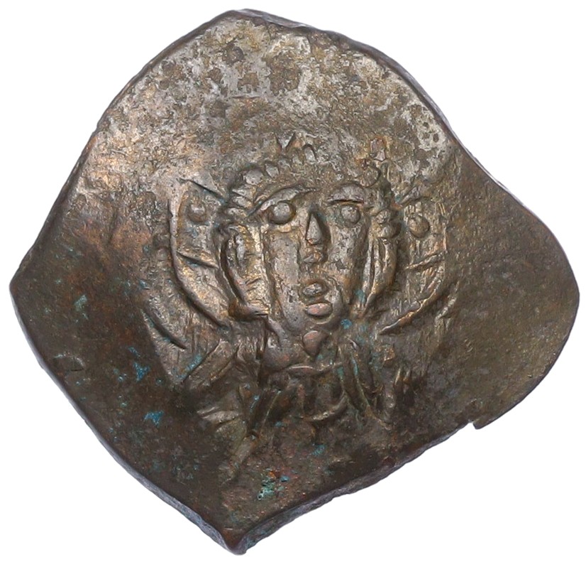 Аспрон трахи (скифат) 1195-1203 года Византийская Империя — Алексей III Ангел — Фото №2
