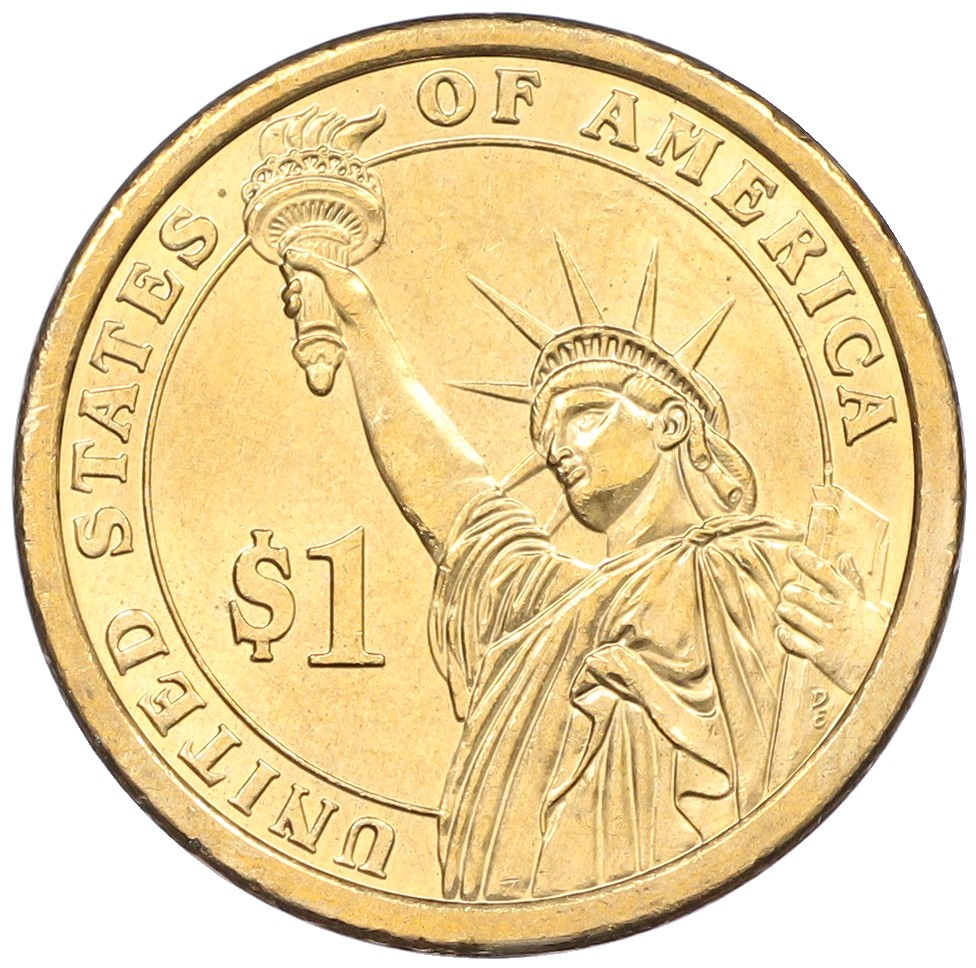 1 доллар 2008 года (Р) США «8-й президент США Мартин Ван Бюрен» — Фото №2