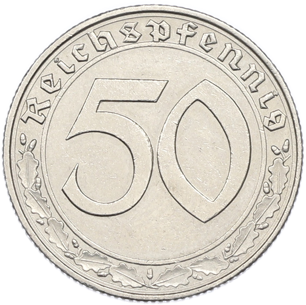 50 рейхспфеннигов 1938 года E Германия — Фото №2