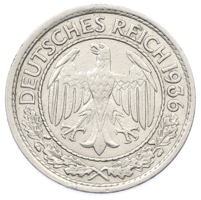 50 рейхспфеннигов 1936 года A Германия — Фото №1