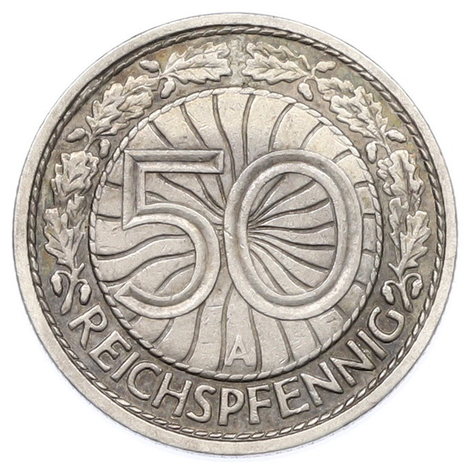 50 рейхспфеннигов 1928 года A Германия — Фото №2