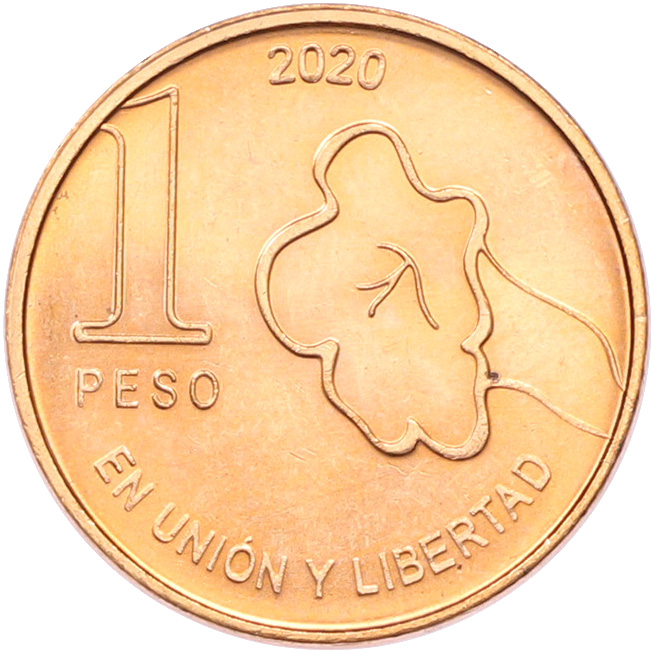 1 песо 2020 года Аргентина — Фото №1