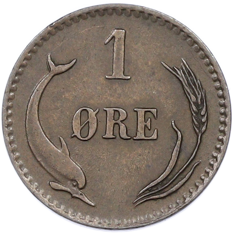 1 эре 1882 года Дания — Фото №1