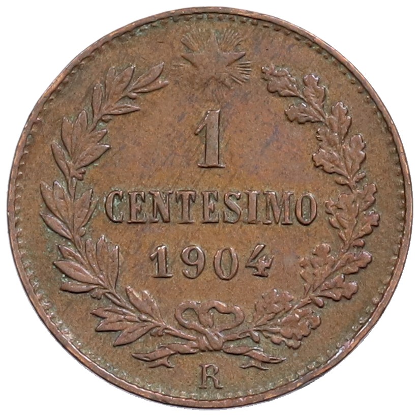 1 чентезимо 1904 года Италия — Фото №1