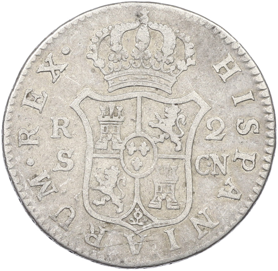 2 реала 1801 года Испания — Фото №2