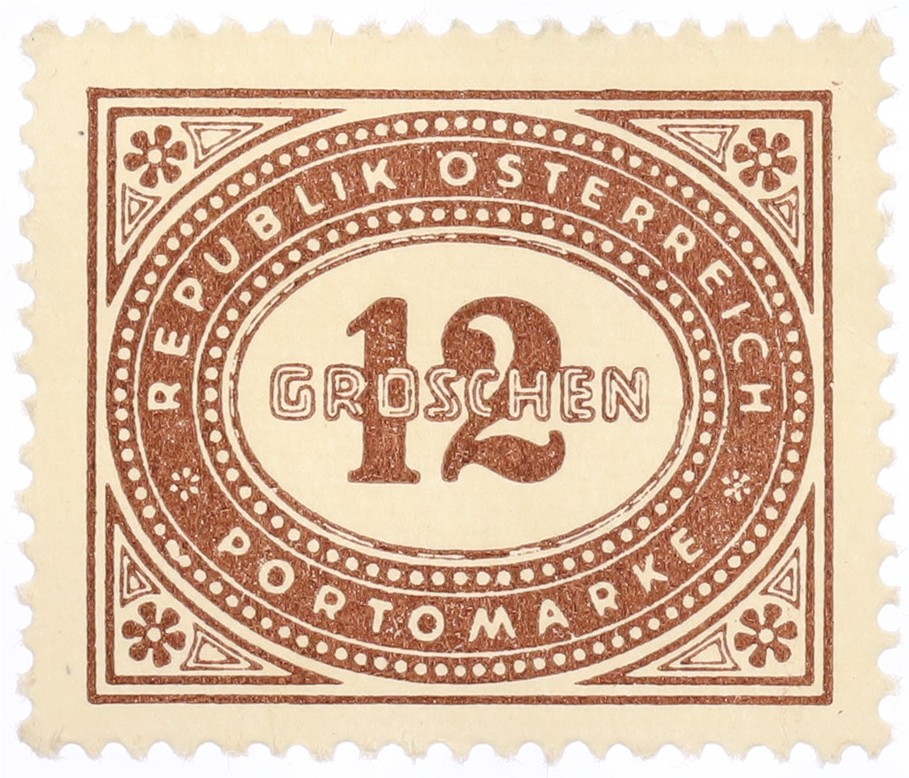 Почтовая марка 12 грошей 1947 года Австрия — Фото №1