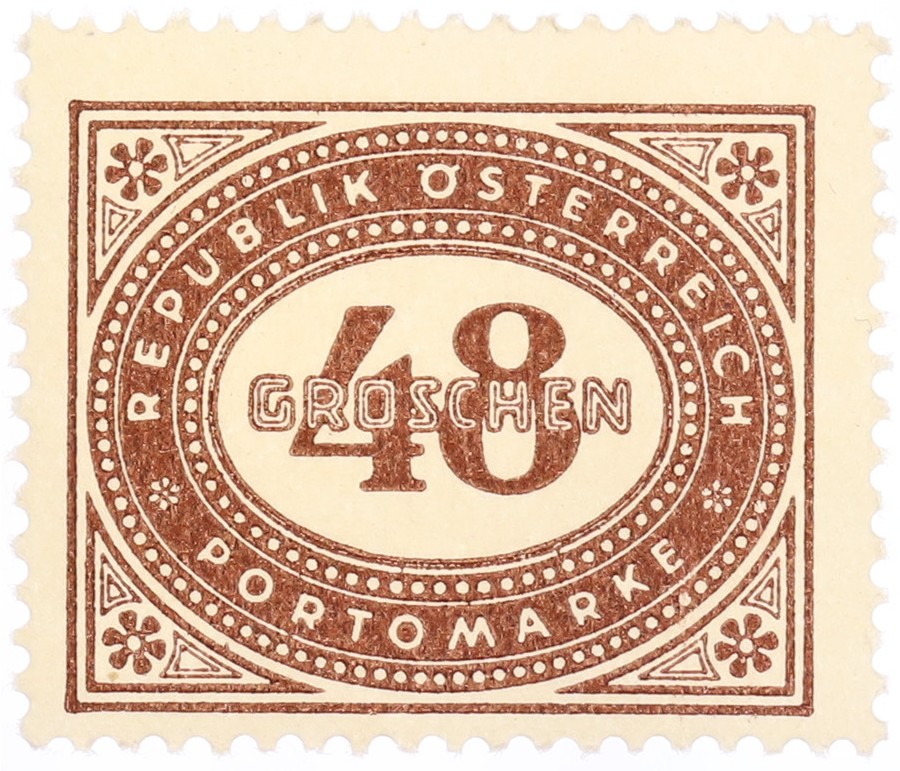 Почтовая марка 48 грошей 1947 года Австрия — Фото №1
