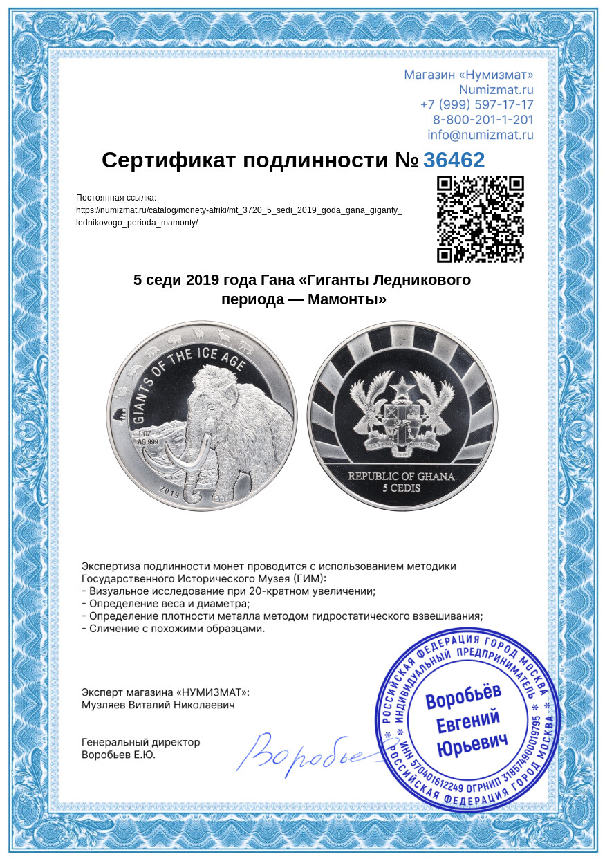 5 седи 2019 года Гана «Гиганты Ледникового периода — Мамонты» — Фото №3