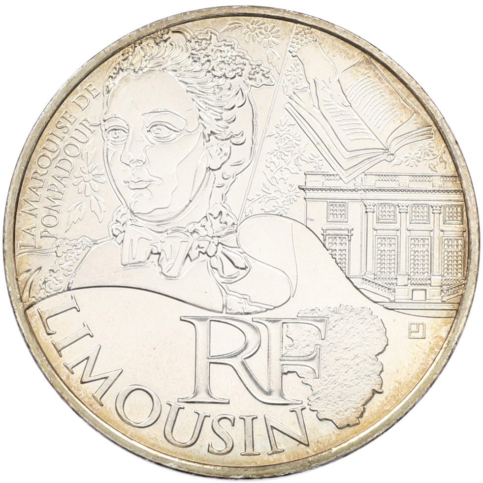 10 евро 2012 года Франция «Регионы Франции — Лимузен» — Фото №1