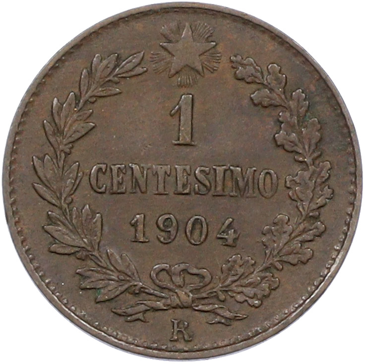 1 чентезимо 1904 года Италия — Фото №1