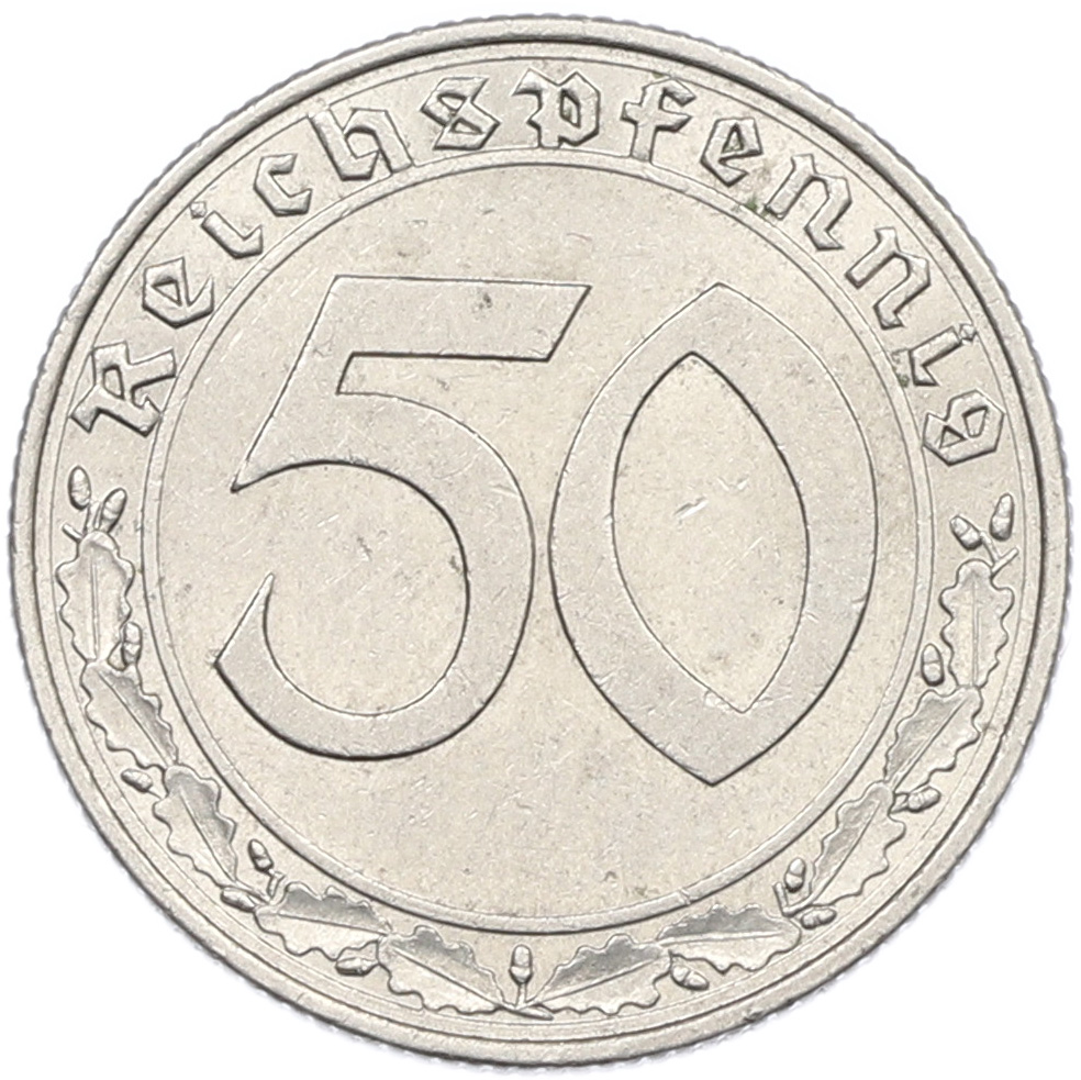 50 рейхспфеннигов 1938 года A Германия — Фото №2