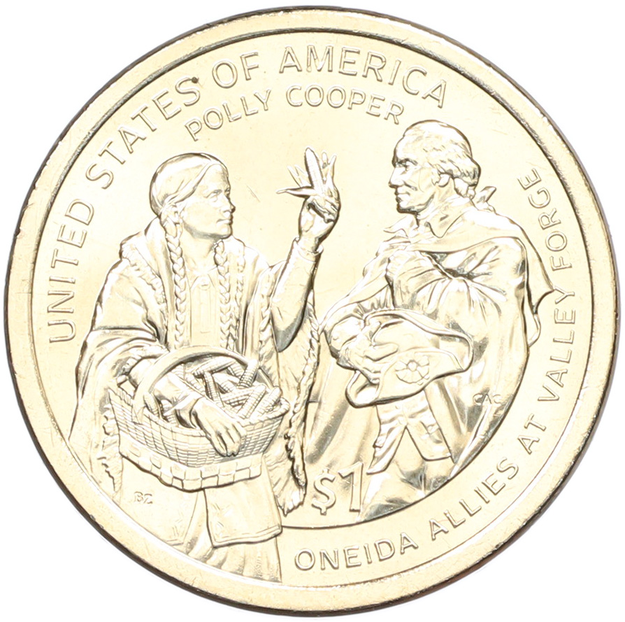 1 доллар 2026 года (P) США «Коренные Американцы (Сакагавея) — Полли Купер» — Фото №1
