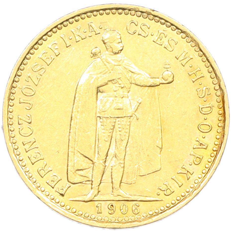 10 крон 1906 года Венгрия — Фото №2