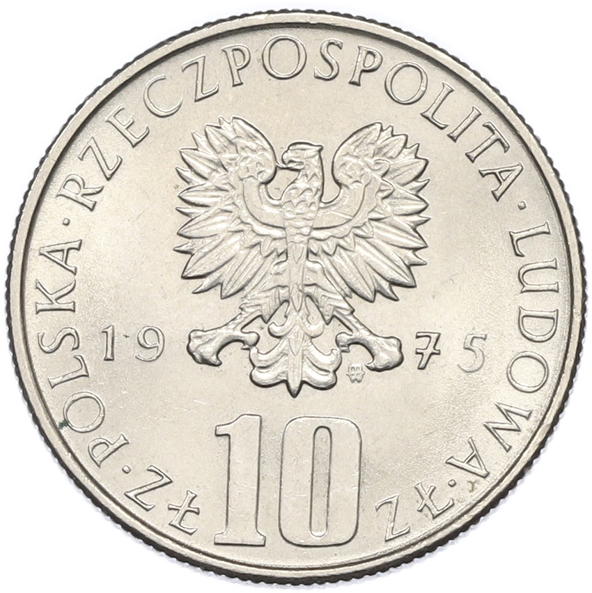 10 злотых 1975 года Польша «Болеслав Прус» — Фото №2