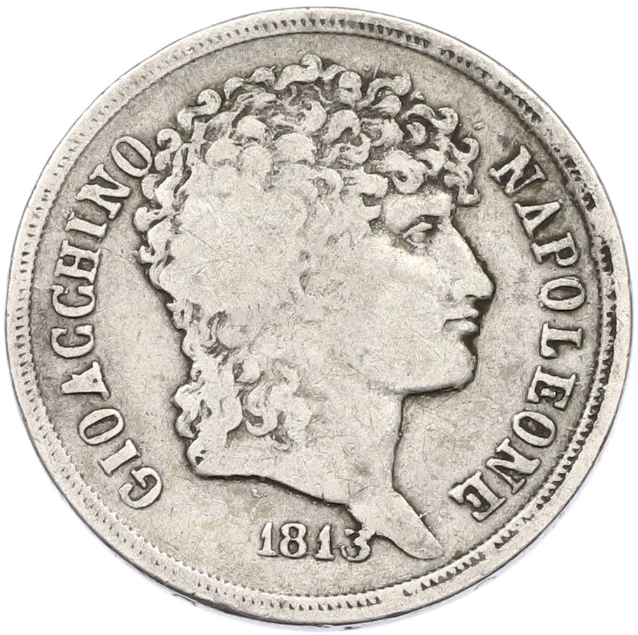2 лиры 1813 года Французская оккупация Неаполя — Фото №1