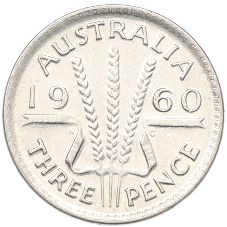 3 пенса 1960 года Австралия — Фото №1