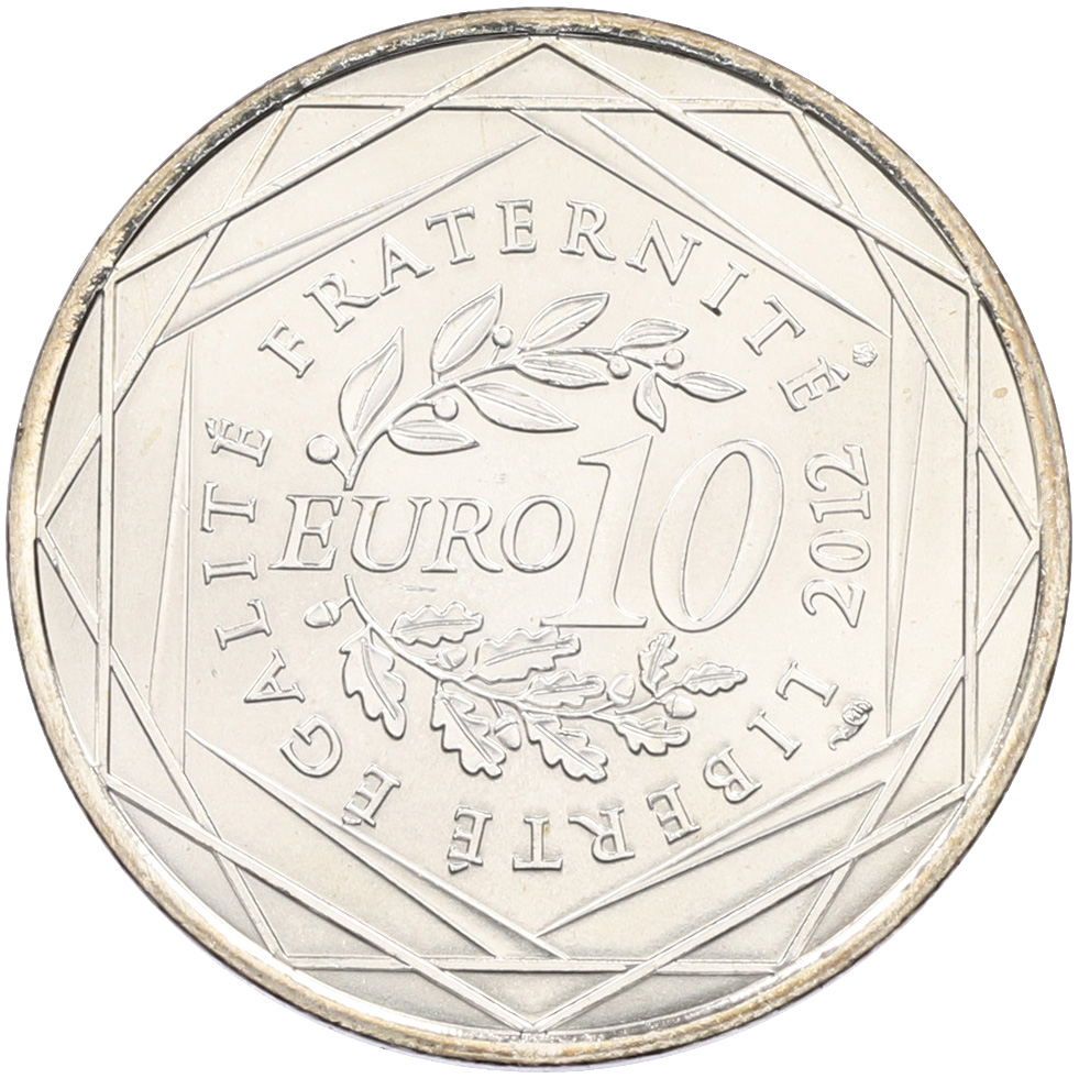 10 евро 2012 года Франция «Регионы Франции — Рона-Альпы» — Фото №2