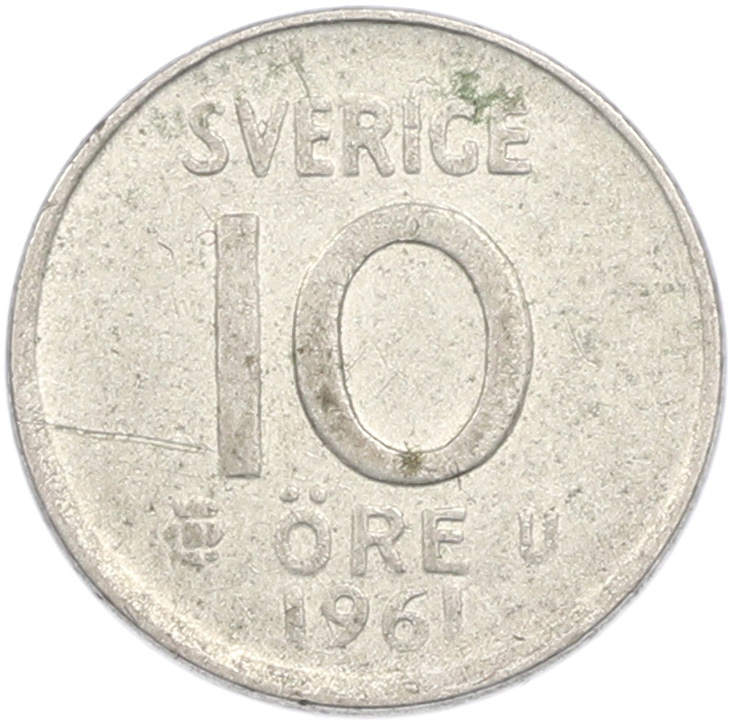 10 эре 1961 года U Швеция — Фото №1