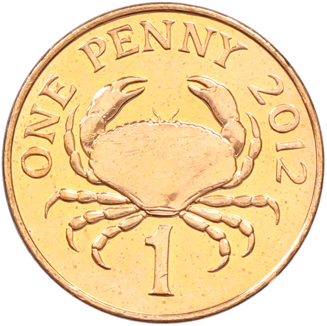 1 пенни 2012 года Гернси — Фото №1