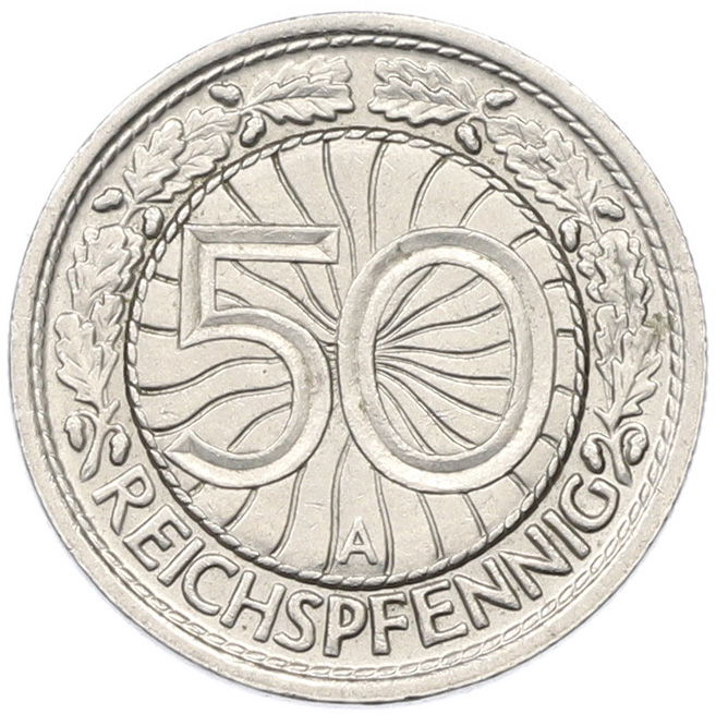50 рейхспфеннигов 1931 года A Германия — Фото №2