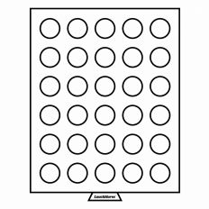 Кассета на 30 ячеек для хранения и презентации монет диаметром до 34 мм, MB, LEUCHTTURM, 308810 — Фото №1