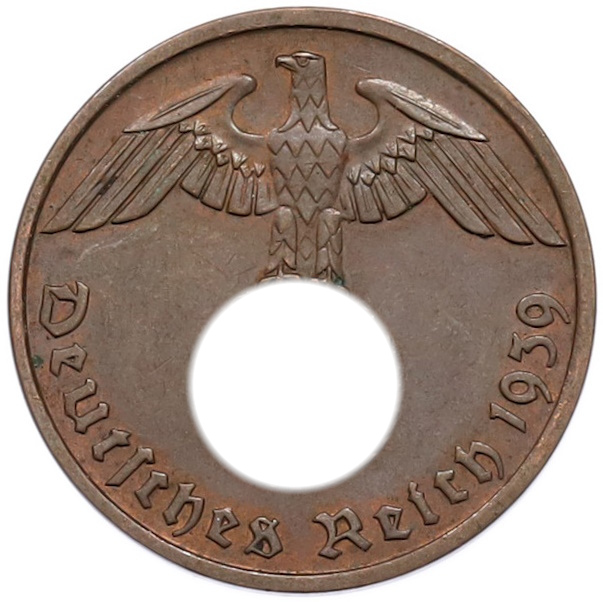 2 рейхспфеннига 1939 года B Германия — Фото №1
