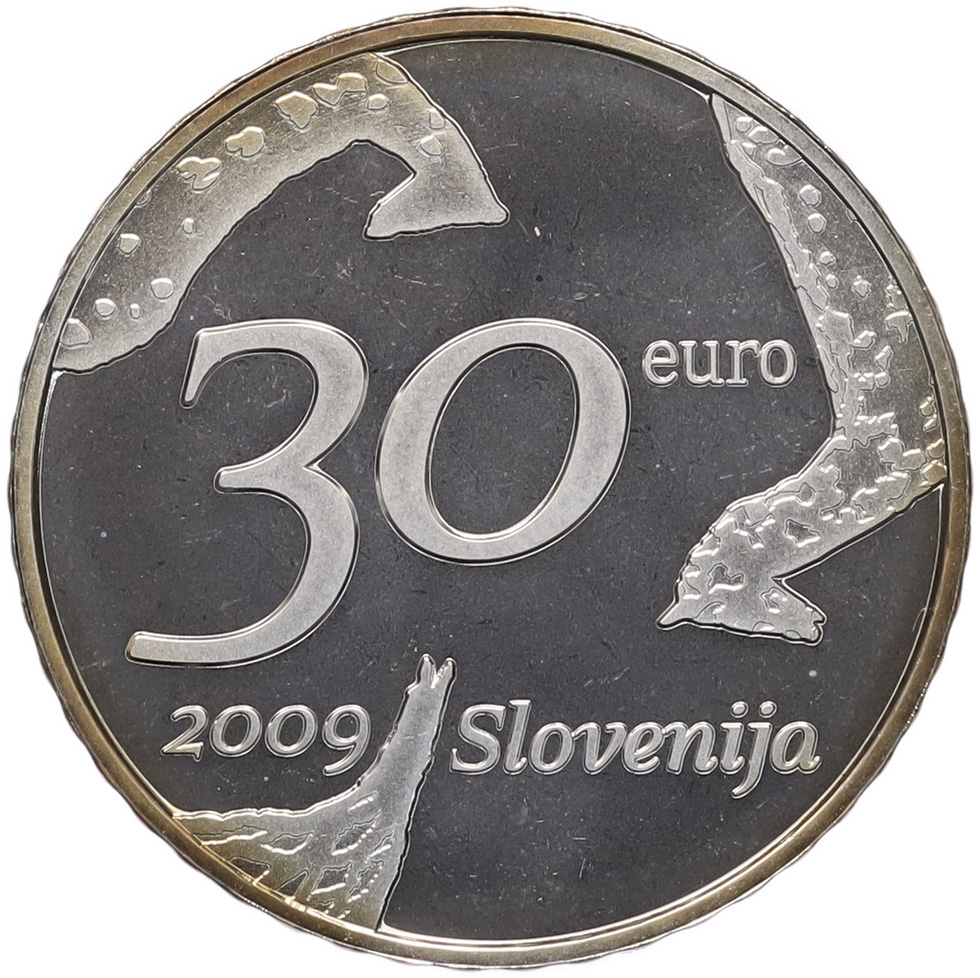 30 евро 2009 года Словения «100 лет со дня рождения Зорана Музича» — Фото №2