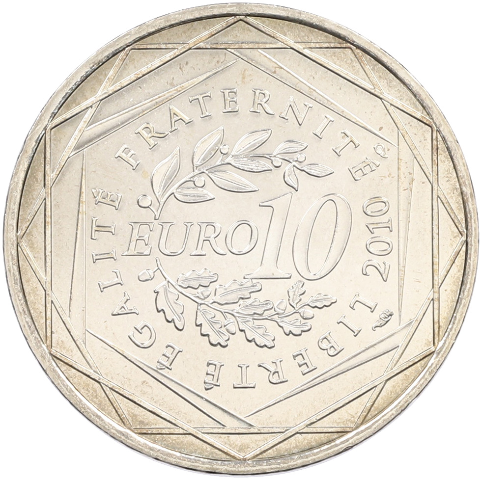 10 евро 2010 года Франция «Регионы Франции — Эльзас» — Фото №2