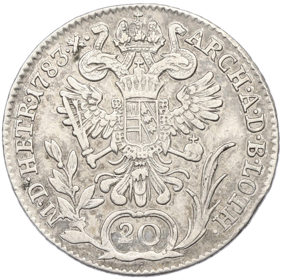 20 крейцеров 1783 года B Австрия — Фото №1