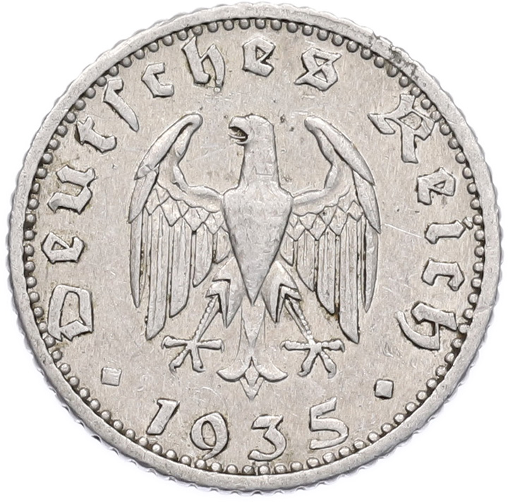 50 рейхспфеннигов 1935 года E Германия — Фото №1