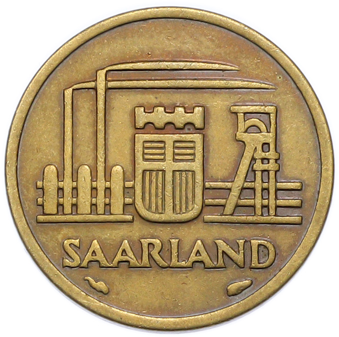 10 франков 1954 года Саар — Фото №2