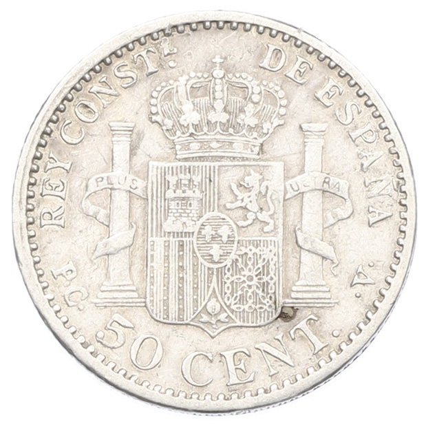 50 сентимо 1904 (10) года Испания — Фото №2