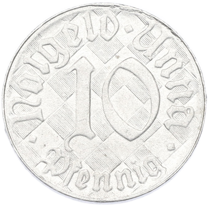10 пфеннигов 1920 года Германия — город Унна (Нотгельд) — Фото №2