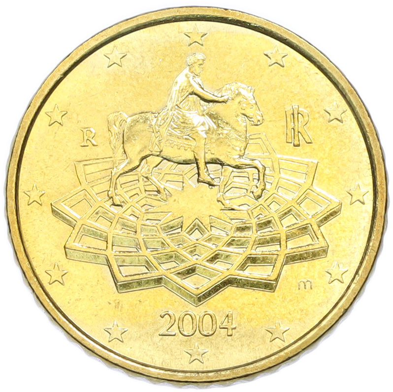 50 евроцентов 2004 года Италия — Фото №1