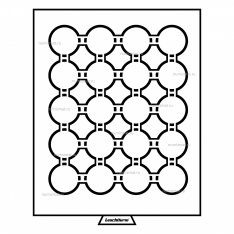 Кассета на 20 ячеек для хранения и презентации монет в капсулах Ø 43 мм, MB, чёрный, LEUCHTTURM, 359445 — Фото №1
