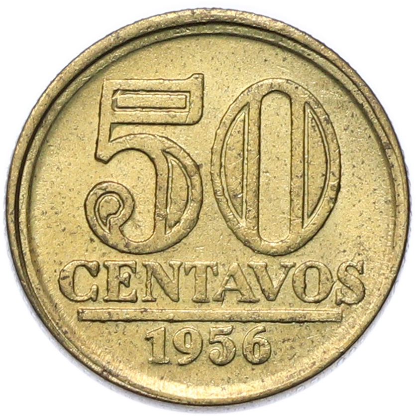 50 сентаво 1956 года Бразилия — Фото №1