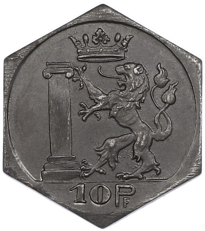10 пфеннигов 1918 года Германия — город Заульгау (Нотгельд) — Фото №1