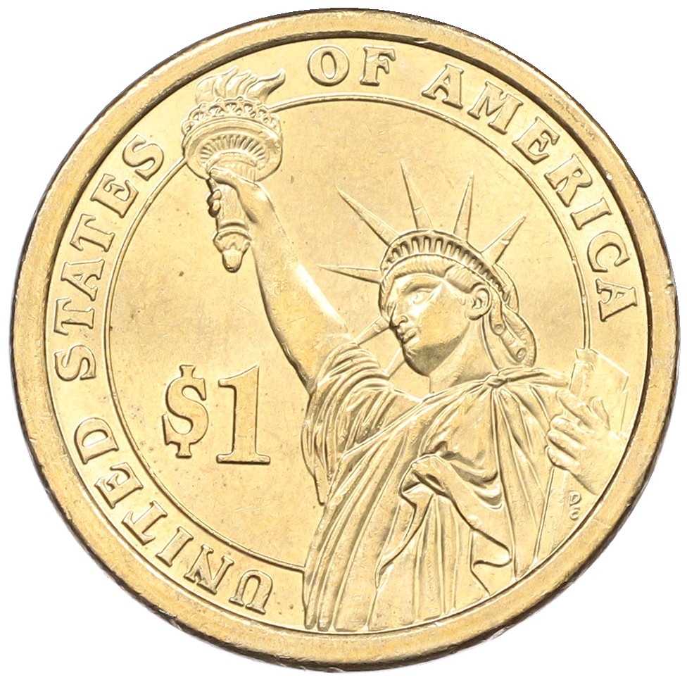 1 доллар 2008 года (P) США «6-й президент США Джон Куинси Адамс» — Фото №2