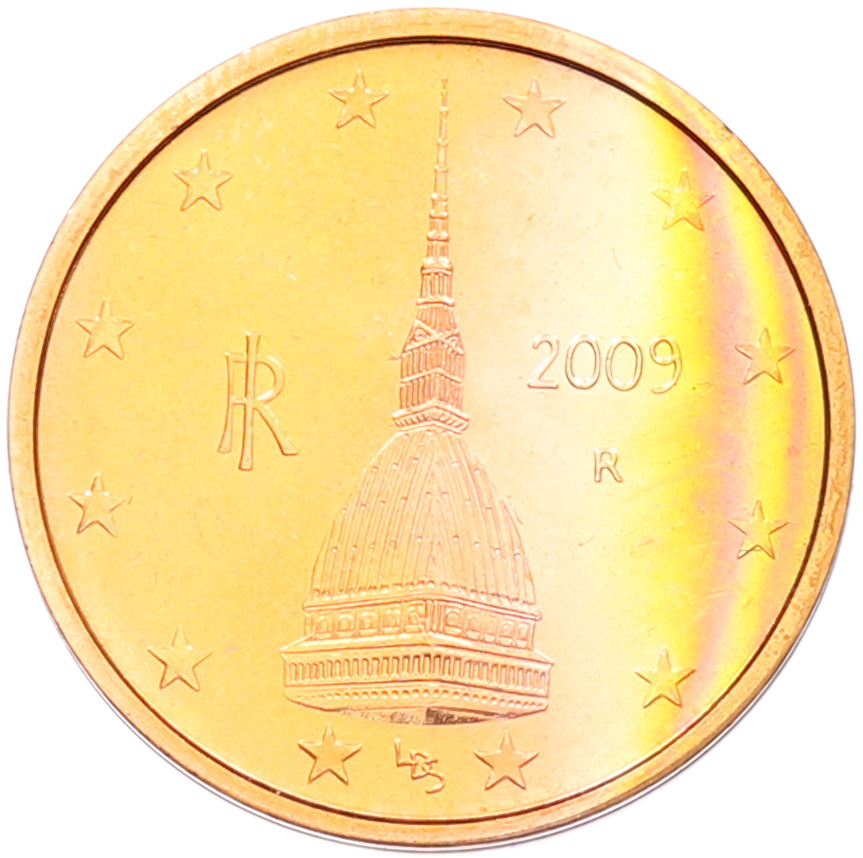 2 евроцента 2009 года Италия — Фото №1