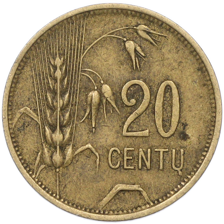 20 центов 1925 года Литва — Фото №1